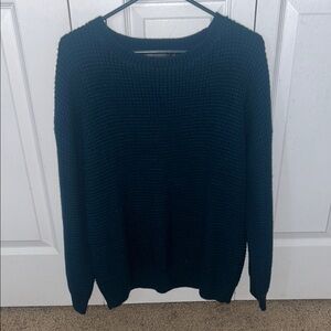 large navy blue sweater